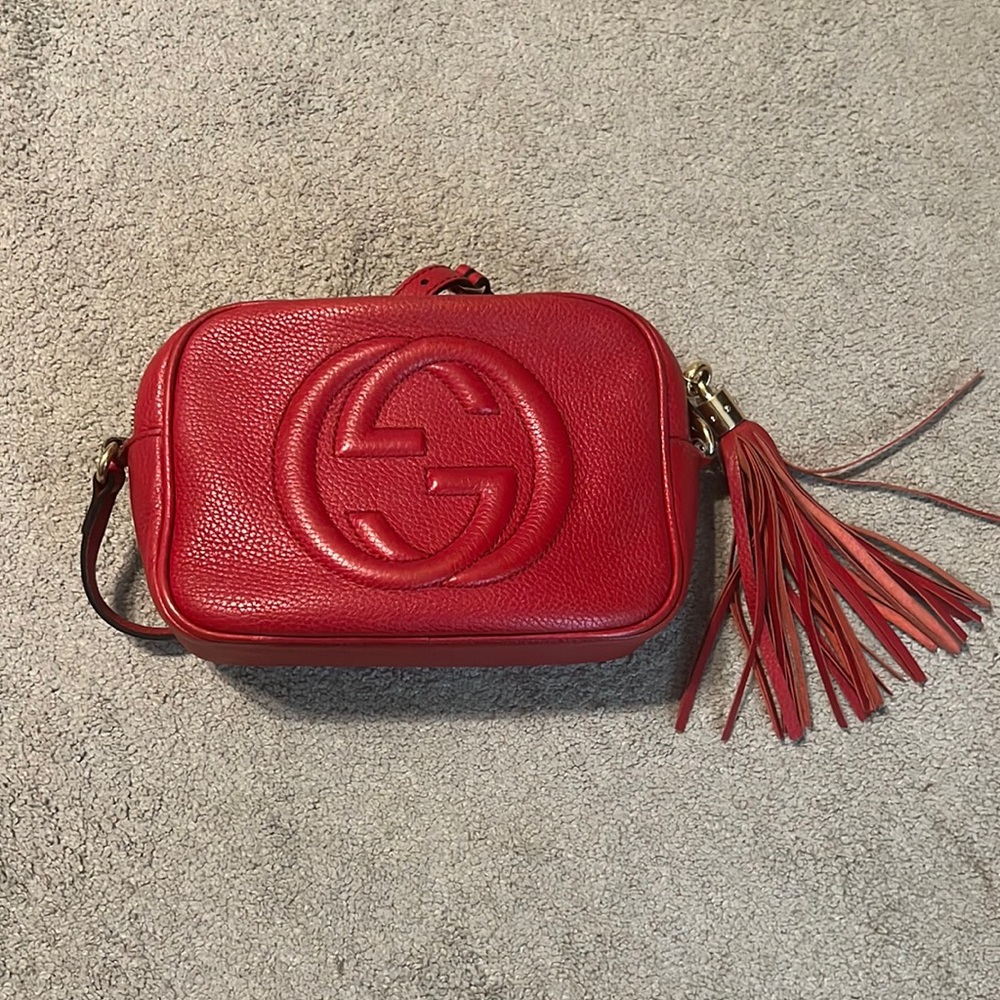 Red Gucci Disco Bag